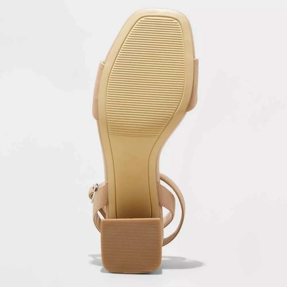 Women's Shannon Heels by A‎ New Day Tan Size 7.5 New With Tags
